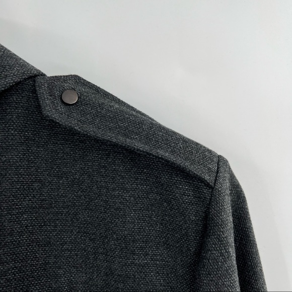 ZARA grey long sleeve collared shirt dress size M - Picture 5 of 7